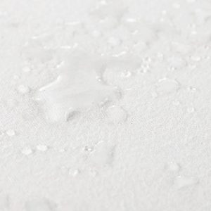 Husa impermeabila pentru saltea - 120×200+25 cm, tesatura catifea, alba - imagine 3