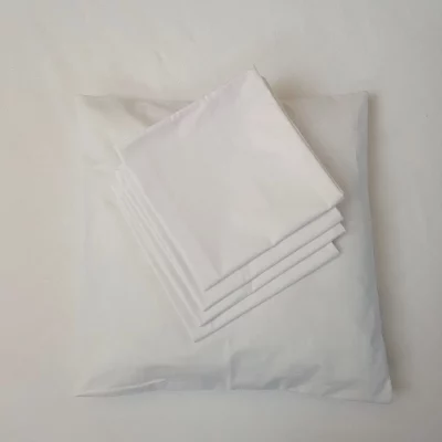 Pachet 25 fete de perna Hotel - 40x40 cm, 100% bumbac, Olandina, alb - imagine 4