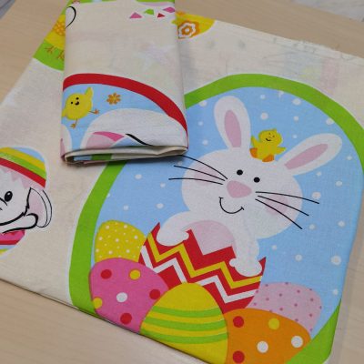 Set 2 fete perna Paste, 40x40 cm 7 crem - imagine 2