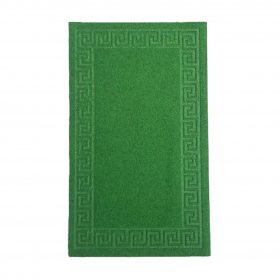 Covor de intrare antiderapant - Decor greek border uni - 45x75cm - verde