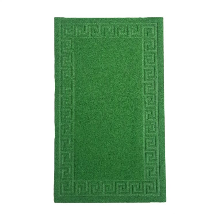 Covor de intrare antiderapant - Decor greek border uni - 45x75cm - verde