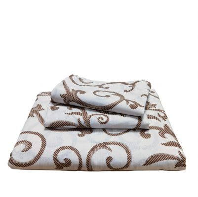 Lenjerie de pat 2 persoane, tesatura clasica neteda, 100% bumbac, decor floral - 29 - imagine 2