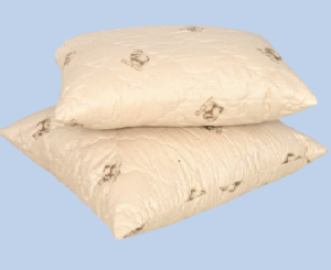 Perna matlasata cu umplutura din puf siliconizat si LANA, 50x70 cm, 630 g - Merino