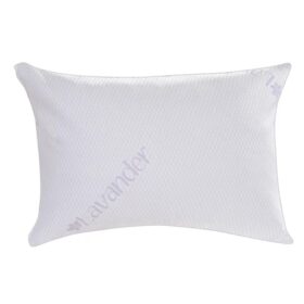 Perna matlasata cu umplutura din puf siliconizat, 50x70 cm, alba, 630 g - Lavanda