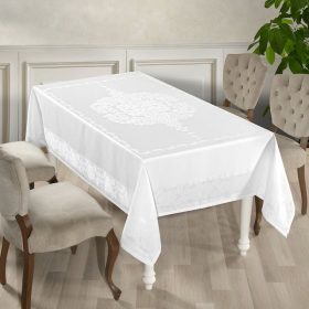 Fata de masa Gloria, impermeabila, alba, 02