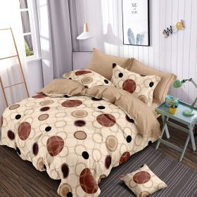 Lenjerie finet gros, XXL cu cearceaf pat  - Model geometric, 6 piese, YoYo, 24