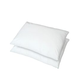 Set 2 fete de perna, alb, fara rame, 50x70 cm, 70% bumbac si 30% poliester, O2