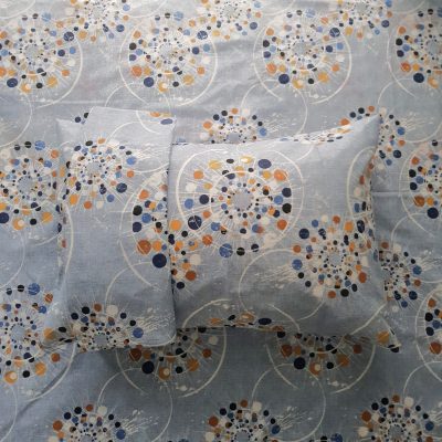 Pachet cearceaf de pat 220x240 cm + 2 fete de perna 50x70 cm, tesatura clasica neteda, 100% bumbac, 01
