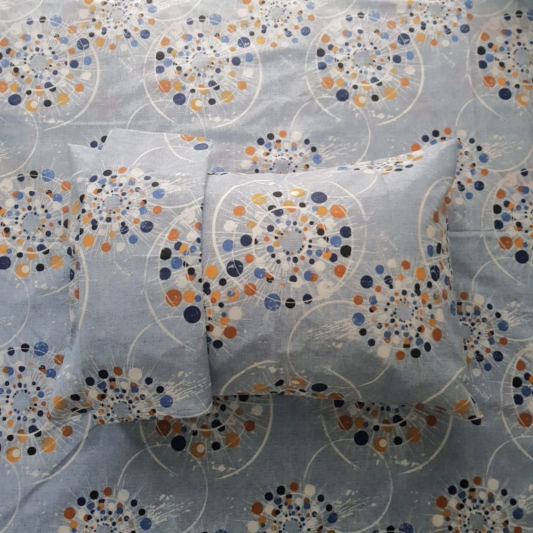 Pachet cearceaf de pat 220x240 cm + 2 fete de perna 50x70 cm, tesatura clasica neteda, 100% bumbac, 01