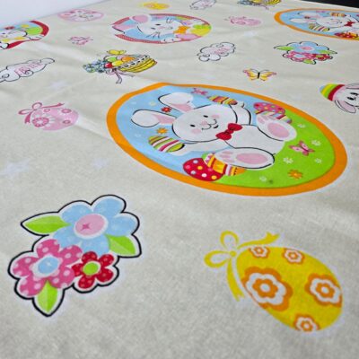 Fata de masa Decor Paste, 70% bumbac, 30% poliester, crem, 04 - imagine 2