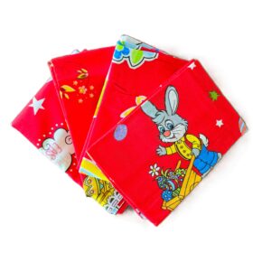 Pachet 4 fete perna Decor Paste, 50x70 cm rosu