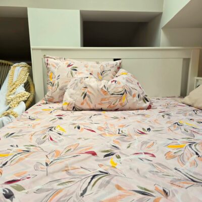 Pachet cearceaf de pat 220x240 + 2 fete de perna 50x70 cm, tesatura clasica neteda, 100% bumbac, 010 - imagine 5