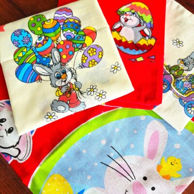 Pachet 4 fete perna Decor Paste, 40x40 cm mixt - imagine 3