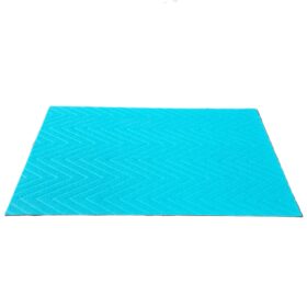 Covor de intrare antiderapant - zig zag uni - 45x75 cm - turquoise