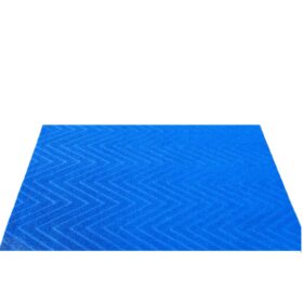 Covor de intrare antiderapant - zig zag uni - 45x75 cm - albastru