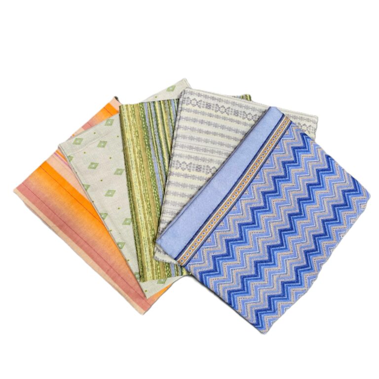Pachet 5 fete de perna 50x80 cm, 100% bumbac, finet imprimat 01