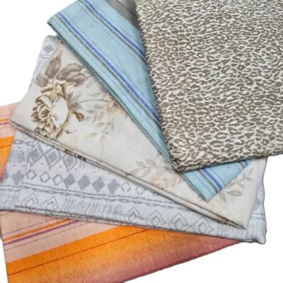 Pachet 5 fete de perna 50x80 cm, 100% bumbac, finet imprimat 06 - imagine 3