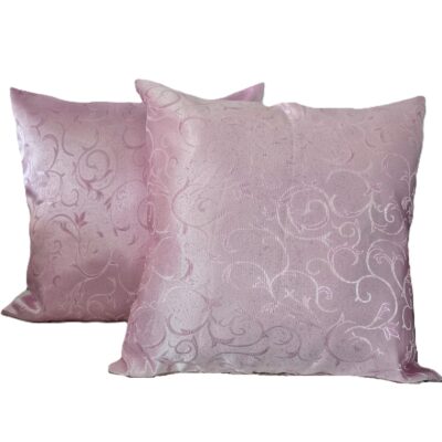 Set 2 fete de perna decorative 40x40 cm, 100% poliester, blackout, decor floral, 05