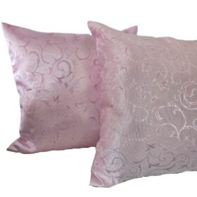 Set 2 fete de perna decorative 50x50 cm, 100% poliester, blackout, decor floral, 05