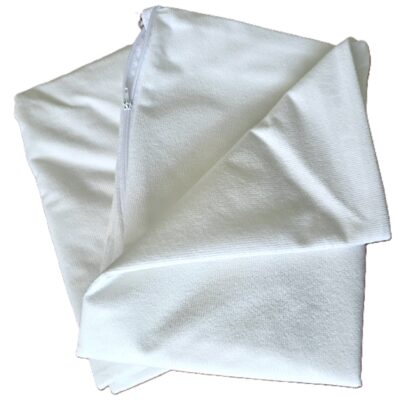 set 2 fete de perna Impermeabile cotton, textura buclata, prosop, 50x70 cm, albe - imagine 7