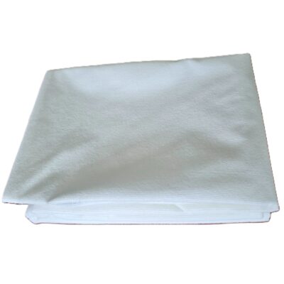 set 2 fete de perna Impermeabile cotton, textura buclata, prosop, 50x70 cm, albe - imagine 6