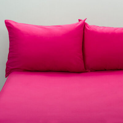 Set 2 Fete de perna Kotonia Home Hotel, 100% bumbac, Olandina color, dimensiunea 50x70 cm, fuxia - imagine 2