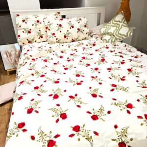 Pachet cearceaf de pat 220x240 + 2 fete de perna 50x70 cm, tesatura clasica neteda, 100% bumbac, 021 - imagine 5