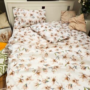 Pachet cearceaf de pat 220x240 + 2 fete de perna 50x70 cm, tesatura clasica neteda, 100% bumbac, 024 - imagine 5