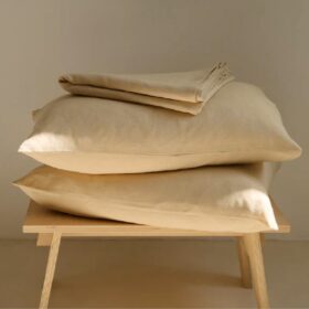 Set 2 Fete de perna Kotonia Home Hotel, 100% bumbac, Olandina color,  dimensiunea 50x70 cm, camel
