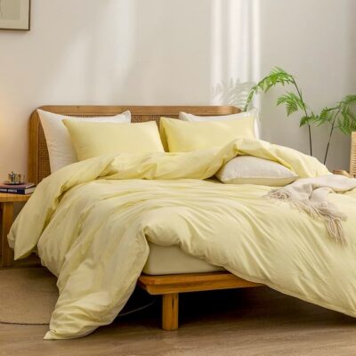 Set 2 Fete de perna Kotonia Home Hotel, 100% bumbac, Olandina color, dimensiunea 50x70 cm, galben pai - imagine 5