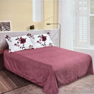 Lenjerie finet gros, XXL cu cearceaf pat - Model floral, 6 piese, YoYo, 41 - imagine 2