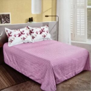 Lenjerie finet gros, XXL cu cearceaf pat - Model floral, 6 piese, YoYo, 40 - imagine 2