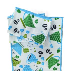 Pachet 3 prosoape bucatarie, 25x50 cm, 100% poliester, bleu