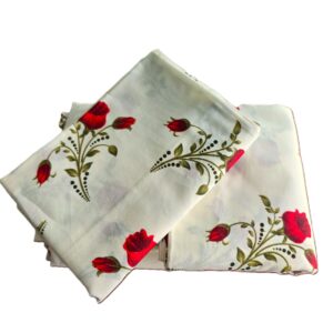 Pachet cearceaf de pat 220x240 + 2 fete de perna 50x70 cm, tesatura clasica neteda, 100% bumbac, 021 - imagine 3