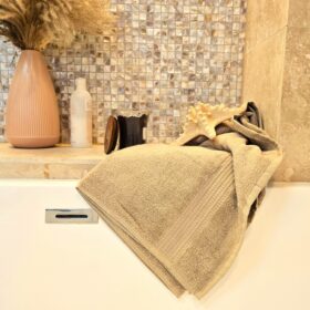 Prosop baie Rise Jacquard, 100% bumbac, 500g/mp - Bej