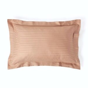 Lenjerie de pat Kotonia Home Hotel King Size, 100% bumbac, Damasc Saten dunga 1 cm, huzelnut - imagine 4