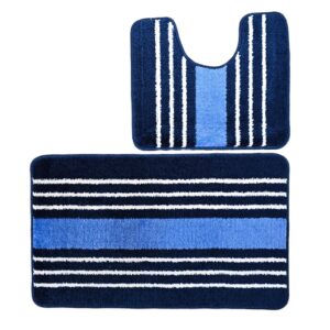 Set 2 covorase baie - cu membrana antiderapanta, 100% fibre sintetice, Sandy Lyuba - imagine 2