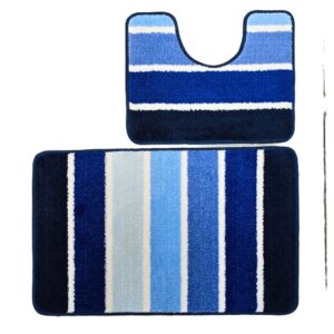 Set 2 covorase baie - cu membrana antiderapanta, 100% fibre sintetice, Sandy Nadja - imagine 4
