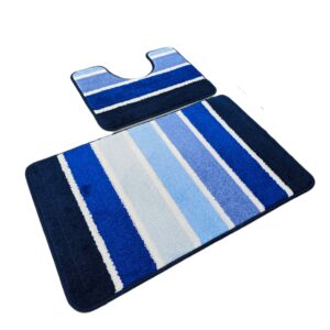 Set 2 covorase baie - cu membrana antiderapanta, 100% fibre sintetice, Sandy Nadja - imagine 2
