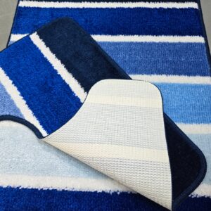 Set 2 covorase baie - cu membrana antiderapanta, 100% fibre sintetice, Sandy Nadja - imagine 3