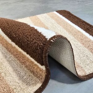 Set 2 covorase baie - cu membrana antiderapanta, 100% fibre sintetice, Sandy Adda - imagine 6