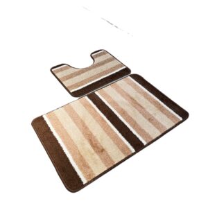 Set 2 covorase baie - cu membrana antiderapanta, 100% fibre sintetice, Sandy Adda - imagine 4