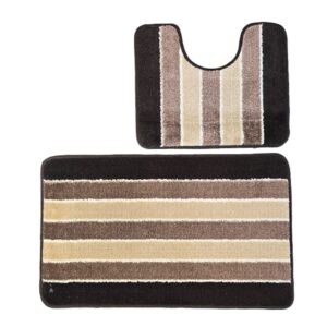 Set 2 covorase baie - cu membrana antiderapanta, 100% fibre sintetice, Sandy Galina - imagine 2