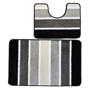Set 2 covorase baie - cu membrana antiderapanta, 100% fibre sintetice, Sandy Jolanka - imagine 5