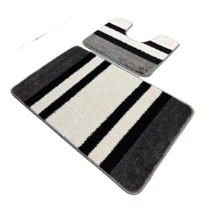 Set 2 covorase baie - cu membrana antiderapanta, 100% fibre sintetice, Sandy Criptik - imagine 3