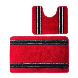 Set 2 covorase baie - cu membrana antiderapanta, 100% fibre sintetice, Sandy Fungy - imagine 2