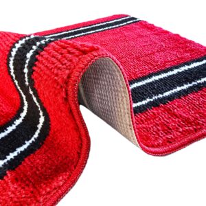 Set 2 covorase baie - cu membrana antiderapanta, 100% fibre sintetice, Sandy Fungy - imagine 3