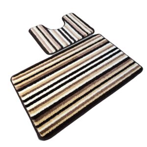 Set 2 covorase baie - cu membrana antiderapanta, 100% fibre sintetice, Sandy Vitality - imagine 5
