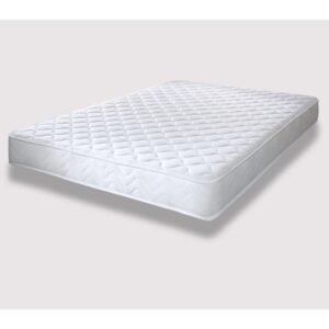 Saltea microfibra matlasata, din spuma poliuretanica, cu fermitate medie, dimensiune 160x200 cu inaltime 18 cm, alba - imagine 2