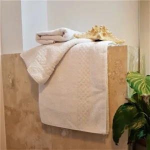 Prosop baie Kotonia Home Caro - 100% bumbac, alb - imagine 2
